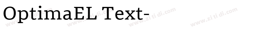 OptimaEL Text字体转换